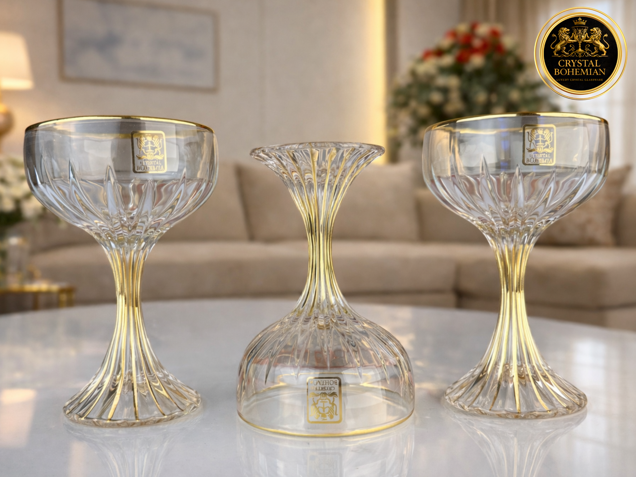 كاسات كريستال للضيافة اليومية