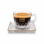 طقم قهوة بالطبق كريستال بوهيمي فاخر 12 قطعة – CB001206