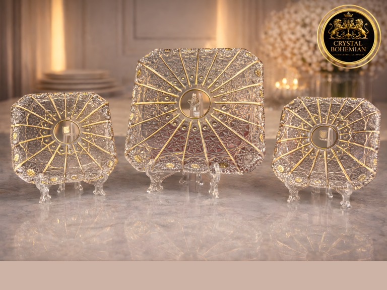 طقم كريستال لتقديم الجاتوه