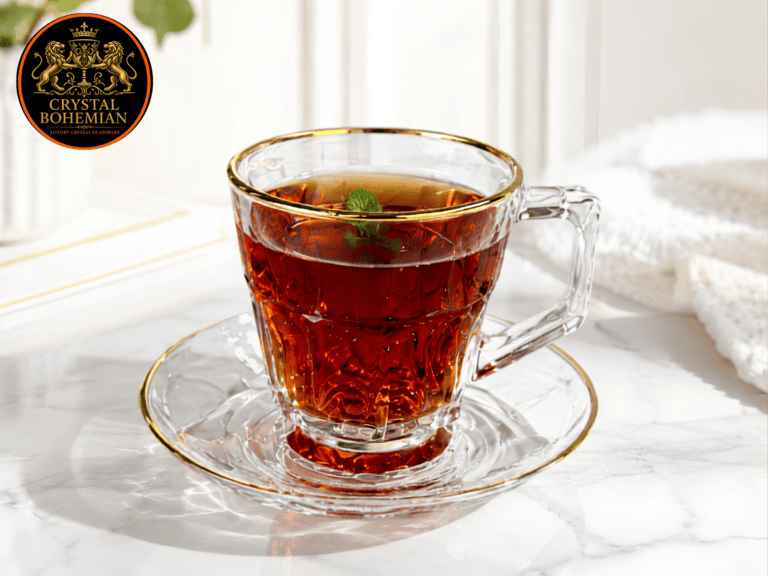 طقم شاى كريستال
