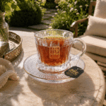 ⁦طقم شاي وقهوة بالطبق كريستال 12 قطعة – CB001233⁩ - الصورة ⁦3⁩