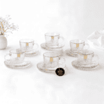 طقم شاي وقهوة بالطبق 12 قطعة – CB001229