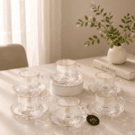 ⁦طقم شاي وقهوة بالطبق 12 قطعة – CB001230⁩ - الصورة ⁦2⁩
