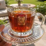 طقم شاي وقهوة بالطبق كريستال 12 قطعة – CB001232