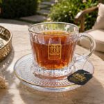 طقم شاي وقهوة بالطبق كريستال 12 قطعة – CB001233